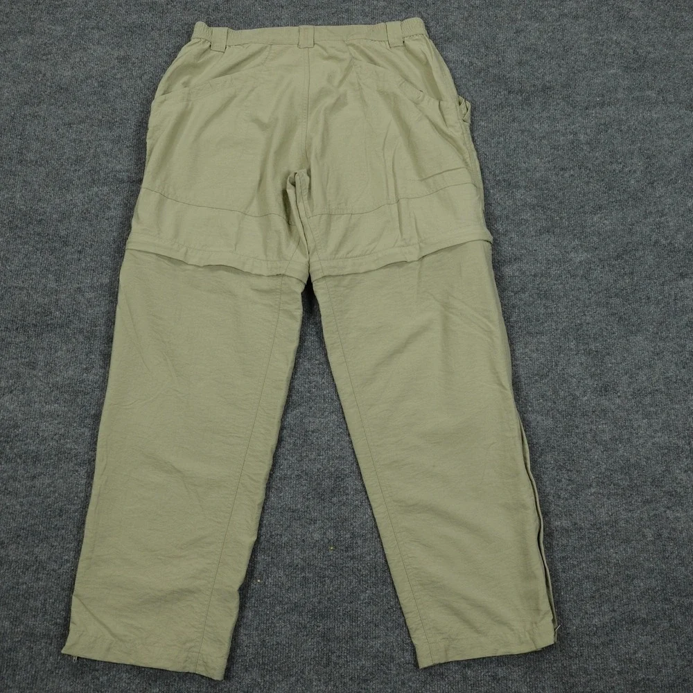 Columbia Convertible Cargo Pants Mens Medium Tan Zip Off Hiking Outdoor TM8250